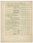 Moe Howard's 62pp. Script, Plus Run Down Page, for ''The Colgate Comedy Hour'' Airing 16 December 1951 -- Very Good Plus Condition